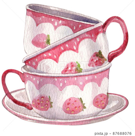 Strawberry harvest and decor watercolor png icon 87688076