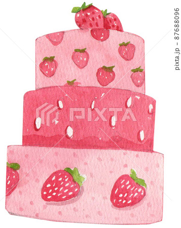 Strawberry harvest and decor watercolor png icon 87688096