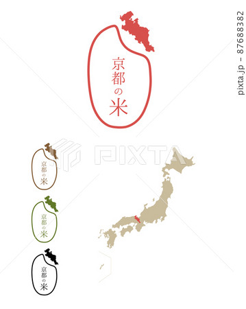 日本のおいしい米産地-京都 87688382