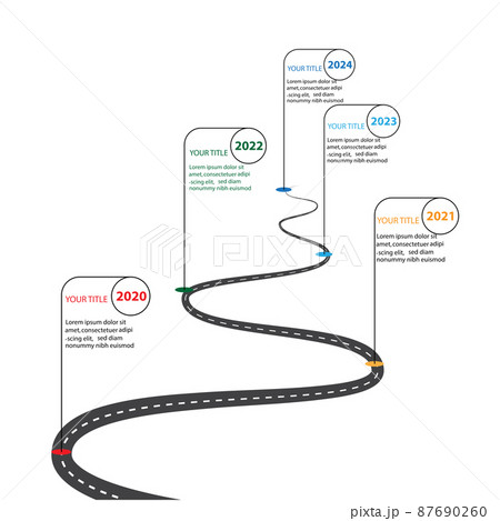 Timeline infographics template vector illustration 87690260