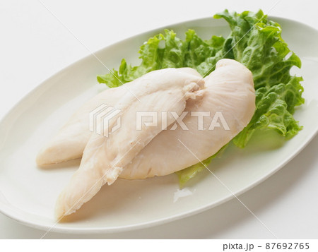 蒸した鶏のささみ肉 蒸した鶏のささみ肉 87692765