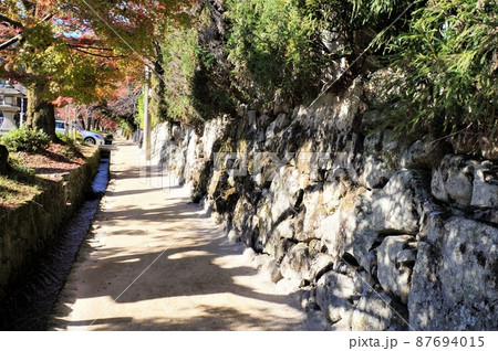 日吉馬場と穴太衆積みの石垣（滋賀県大津市） 87694015