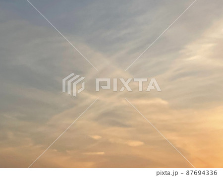 きれいな夕景 (93) ［春の空］ 87694336