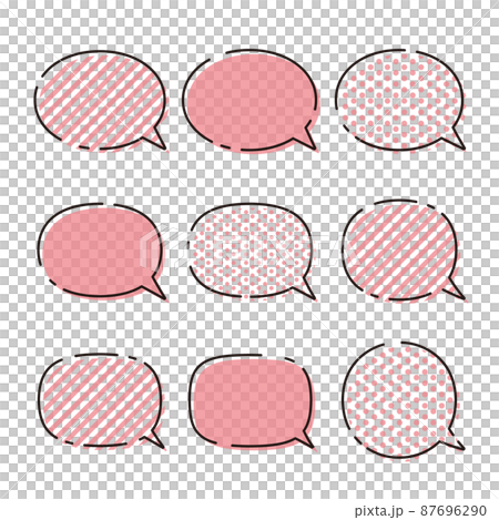 A set of various rounded balloons 87696290