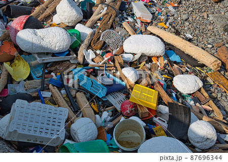 海洋汚染(越前海岸) 海洋汚染(越前海岸) 87696344