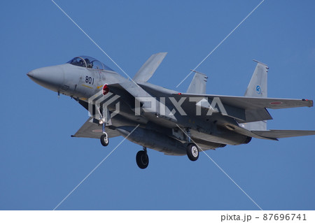 着陸する航空開発実験団のF-15J　岐阜基地 87696741