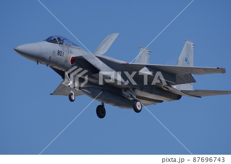 着陸する航空開発実験団のF-15J　岐阜基地 87696743