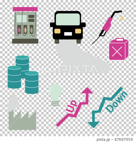 Energy illustration pink x green 87697059