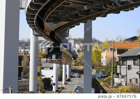 3月 鎌倉1325西鎌倉駅付近・湘南モノレール 3月 鎌倉1325西鎌倉駅付近・湘南モノレール 87697576