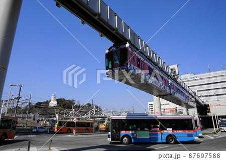 3月　鎌倉1336大船観音と大船駅･湘南モノレール 87697588