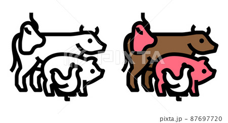 slaugther house icon slaugther house icon 87697720