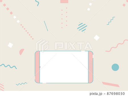 スマートフォン　幾何学背景 87698030