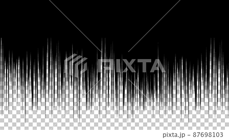 どんよりしたイメージの効果線のベクター素材 87698103