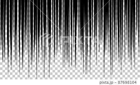 どんよりしたイメージの効果線のベクター素材 87698104