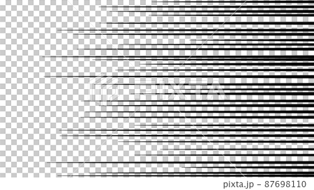 黑色平行線卡通效果線矢量素材 87698110
