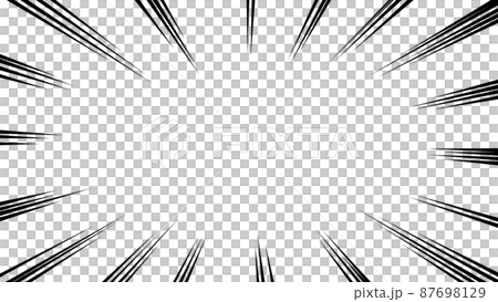 Black concentrated line vector frame material 87698129