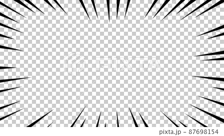 Black concentrated line vector frame material 87698154