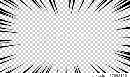 Black concentrated line vector frame material Black concentrated line vector frame material 87698156