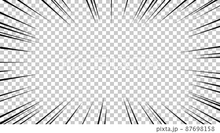 Black concentrated line vector frame material Black concentrated line vector frame material 87698158