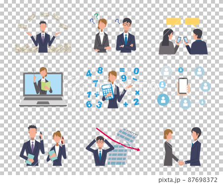 ビジネス　シーン　セット 87698372