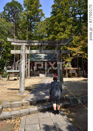 矢田坐久志玉比古神社の二の鳥居 87700170