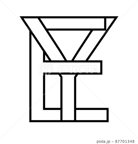 Logo sign, ey ye icon nft, ey interlaced letters e y 87701348