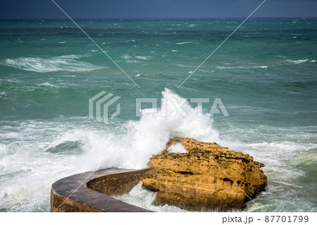 Gamaritz Dam rock and seaside in biarritz 87701799