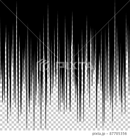 Vector material of black solid flash effect line of depressed image 87705356
