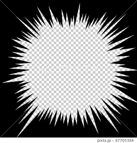 Vector material of concentrated lines of black solid flash of impact image Vector material of concentrated lines of black solid flash of impact image 87705384
