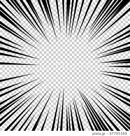 黒色の集中線のベクター素材 黒色の集中線のベクター素材 87705389