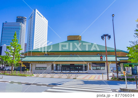 【東京の都市風景】両国国技館 87706034