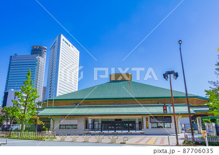 【東京の都市風景】両国国技館 87706035