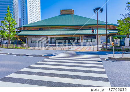 【東京の都市風景】両国国技館 87706036