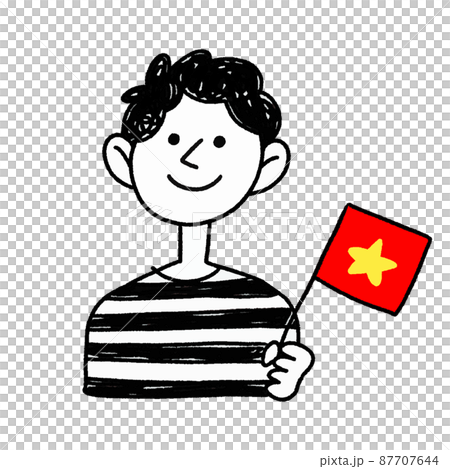 越南國旗插圖國旗與國旗 越南國旗插圖國旗與國旗 87707644