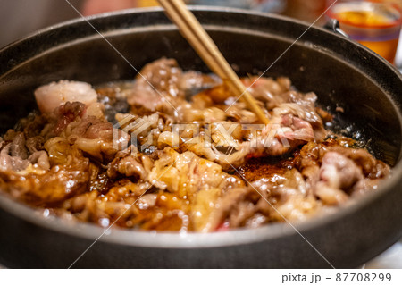 すき焼きの準備10 87708299