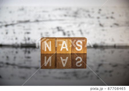 ビジネスイメージ（IT用語編）ブロック文字NAS 87708465