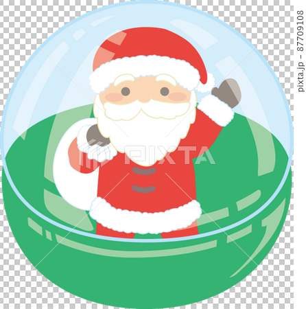 ガチャポンカプセルに入ったサンタクロース ガチャポンカプセルに入ったサンタクロース 87709108