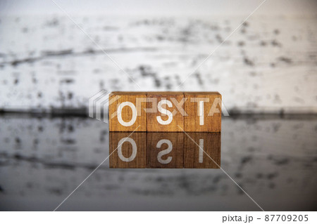 ビジネスイメージ（IT用語編）ブロック文字OSI 87709205