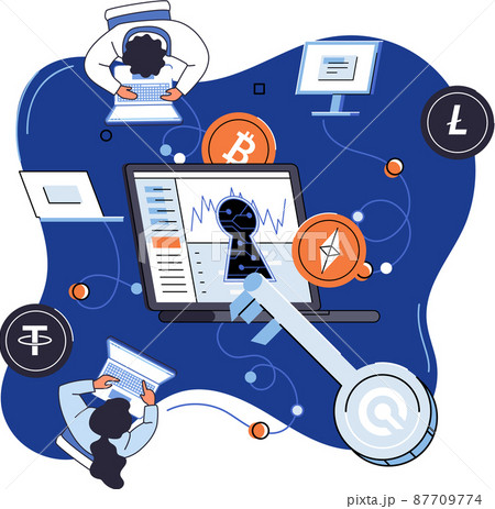 Cryptocurrency exchange platform and blockchain. Bitcoin mining, exchange platform, investment technology Cryptocurrency exchange platform and blockchain. Bitcoin mining, exchange platform, investment technology 87709774