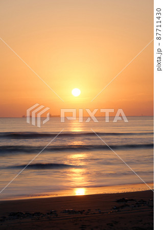 下津海岸の朝　夜明け　 87711430