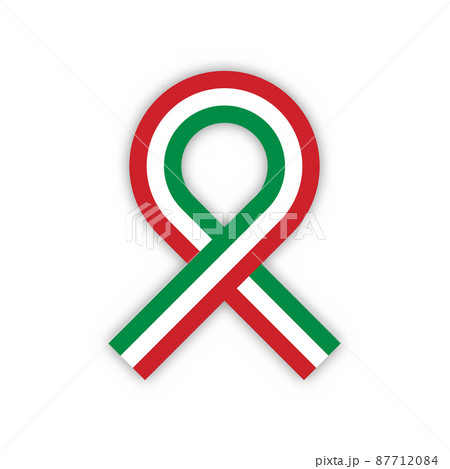 National tricolor ribbon of Italy 87712084