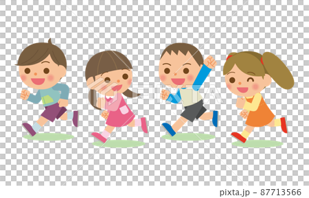 奔跑的孩子 87713566