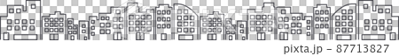 背景/零件材料矢量，用於說明建築物和公寓的城市景觀 87713827