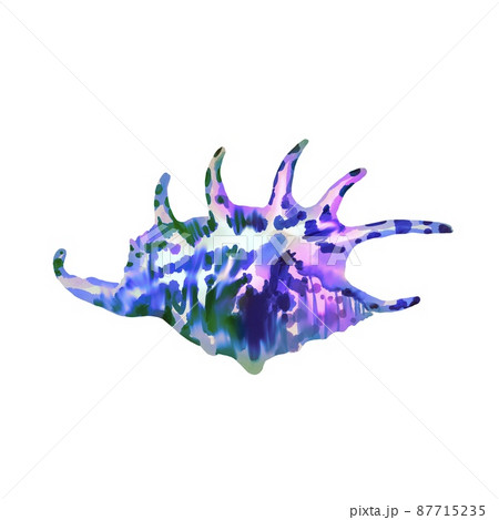 Watercolor Illustration Of Rainbow Colored のイラスト素材