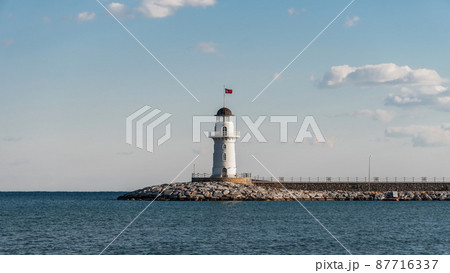 View of Lighthouse in port of Alanya View of Lighthouse in port of Alanya 87716337