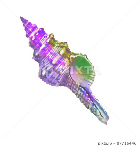 Watercolor Illustration Of Rainbow Colored のイラスト素材