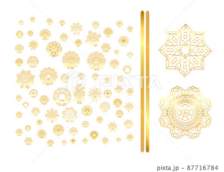 Oriental gold pattern 87716784