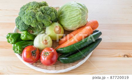 野菜の盛合せ(ブロッコリー・きゃべつ・きゅうり・ピーマン・ニンジン・トマト・玉ネギ) 87720019