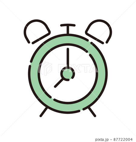 時計 目覚まし ビジネス アイコンシリーズ のイラスト素材