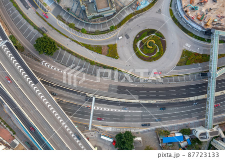 the road scape of Prince Edward Road East, hk 12 March 2022 87723133